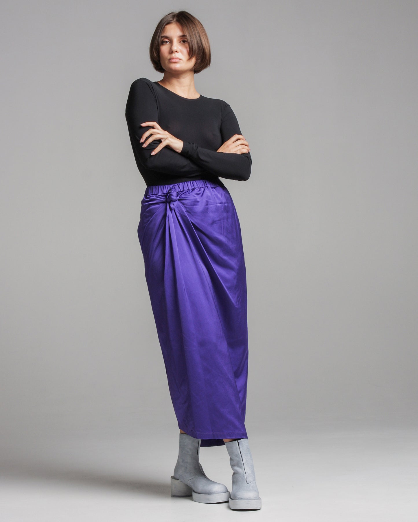 Samia Purple Knot Skirt