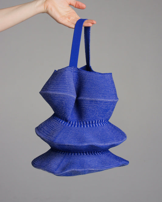 Blue Ring Knit Bag