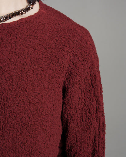 Maroon Cauliflower Loose Top