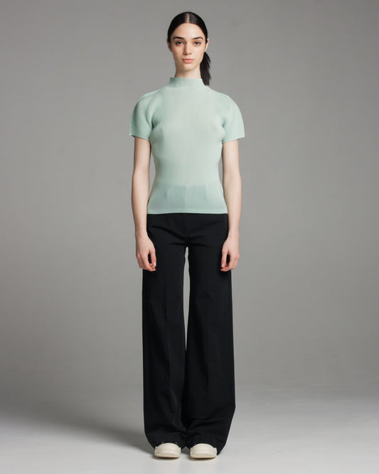 Green Mist Pleat Loose Top