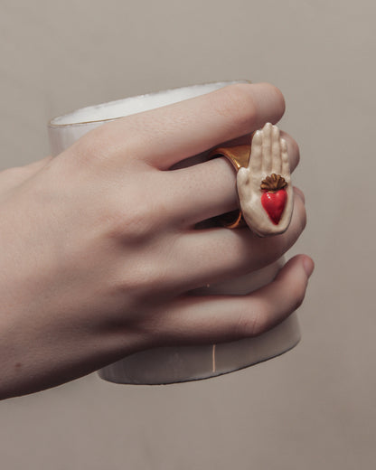 Serena Carone Heart On Hand Cup