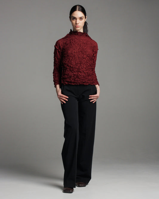 Maroon Meringue Longsleeve Top