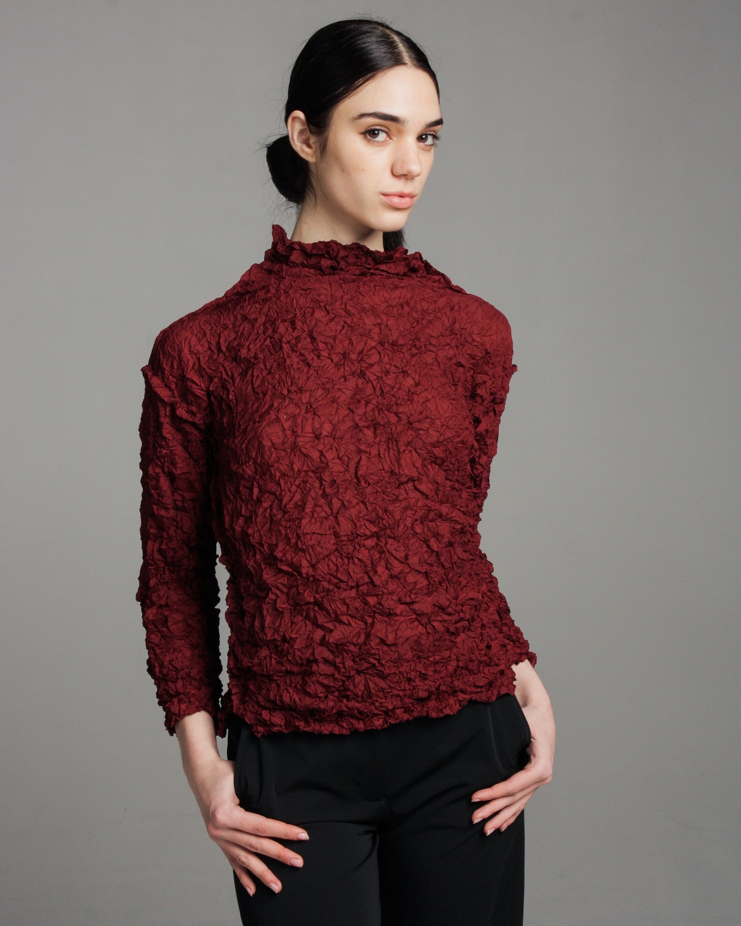 Maroon Meringue Longsleeve Top