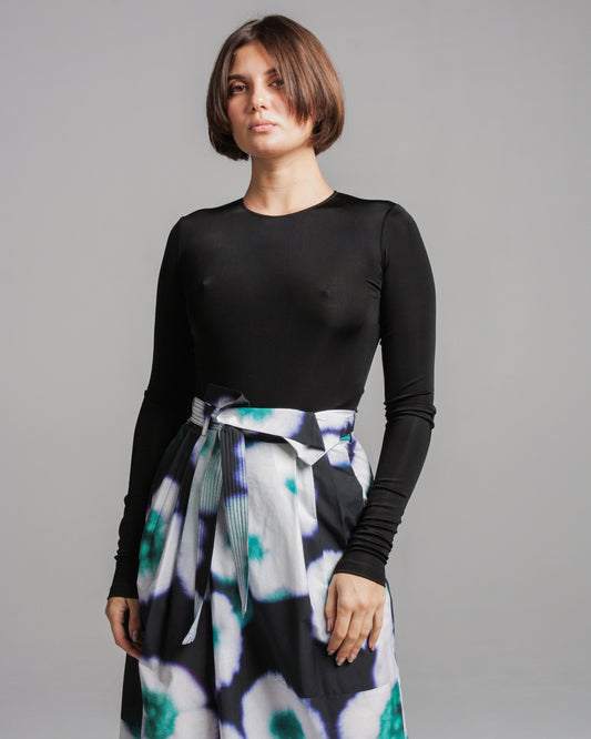 Black Long Sleeve Basic Bodysuit