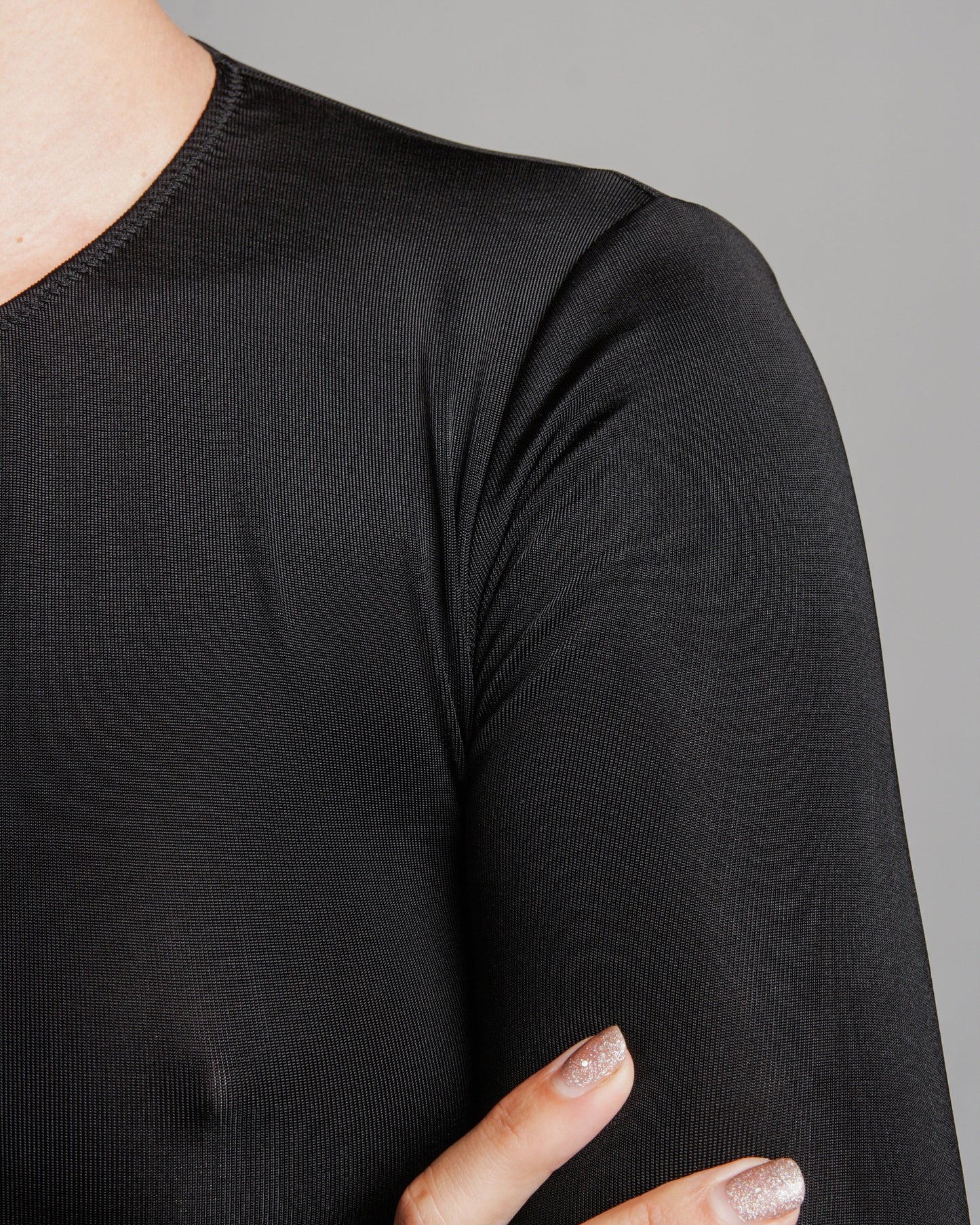 Black Long Sleeve Basic Bodysuit