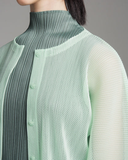 Mint Tatami Mesh Cardigan