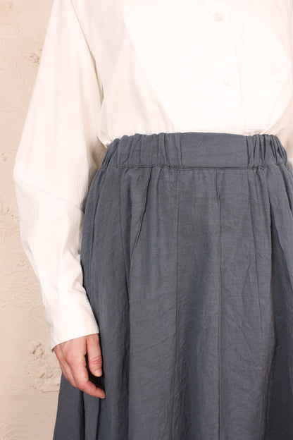 Tuck Skirt Grey