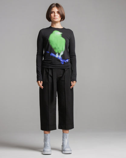 Tad Black Bird Top