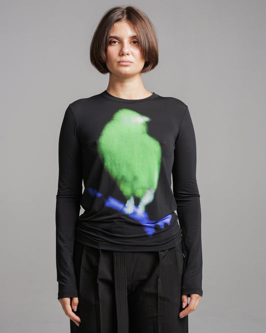 Tad Black Bird Top