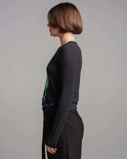 Tad Black Bird Top