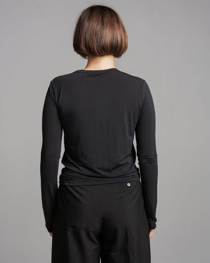 Tad Black Bird Top