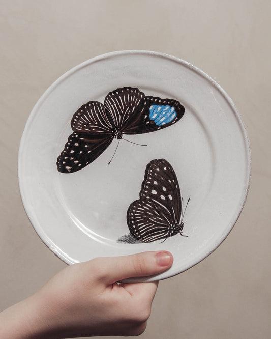 John Derian Flying-Landed Butterfly Plate