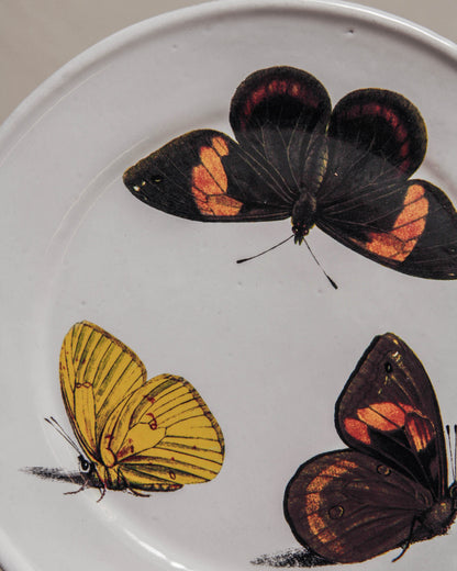 John Derian Three Butterflies Plate