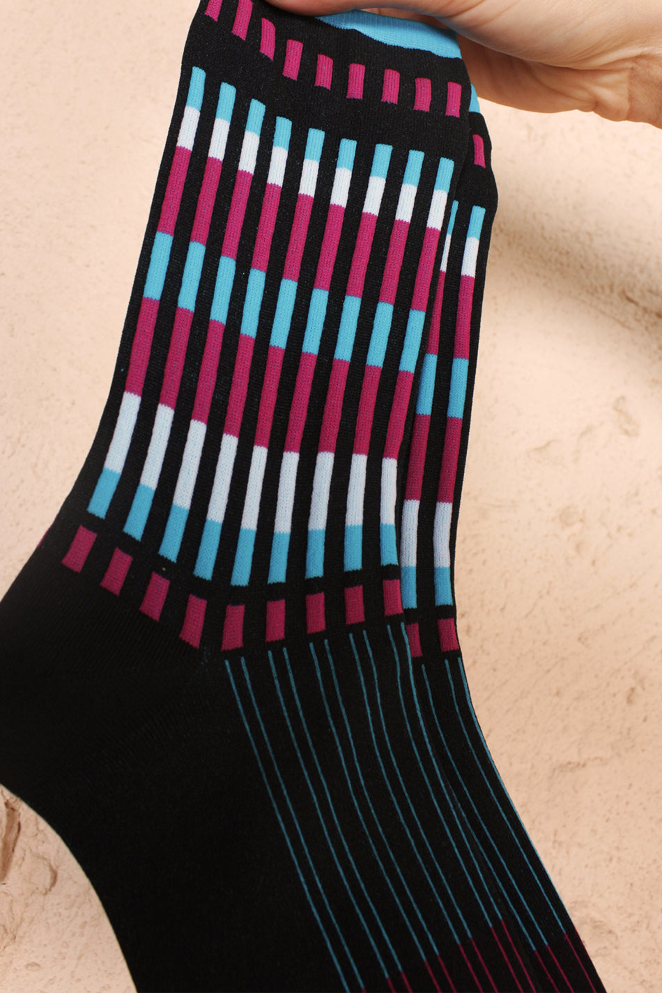 Colourful Stripe Socks Blue