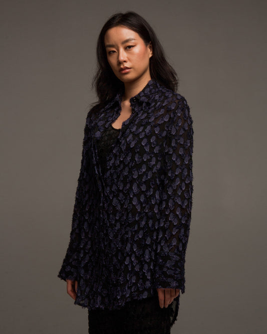 Sheer Polka Dot Shirt