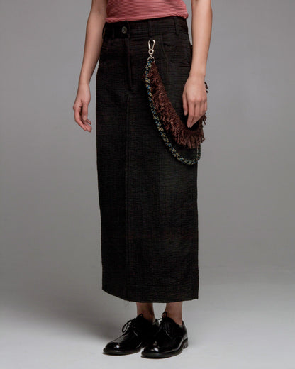 Wrinkled Pencil Skirt