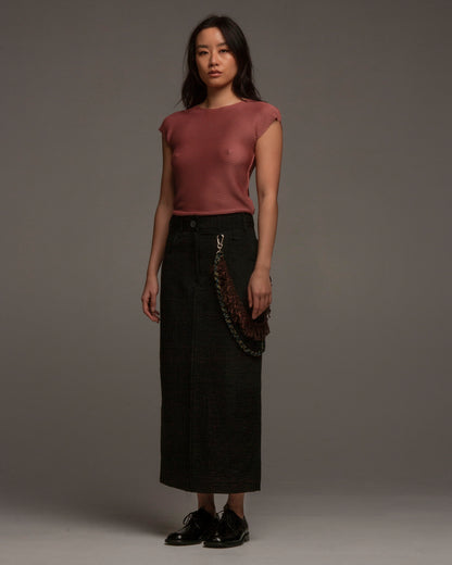 Rose Soft Micropleated Sleeveless Top