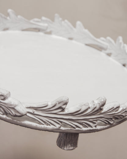 Round Leaf Wreath Platter