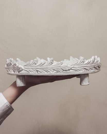 Round Leaf Wreath Platter