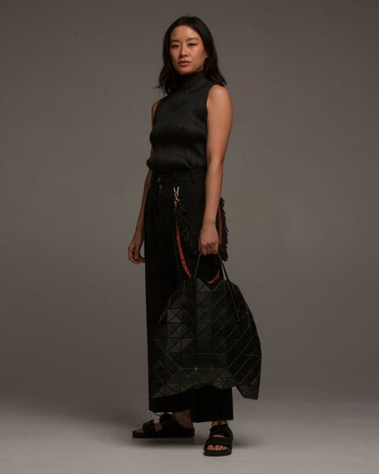 Large Lucent Matte Black Tote