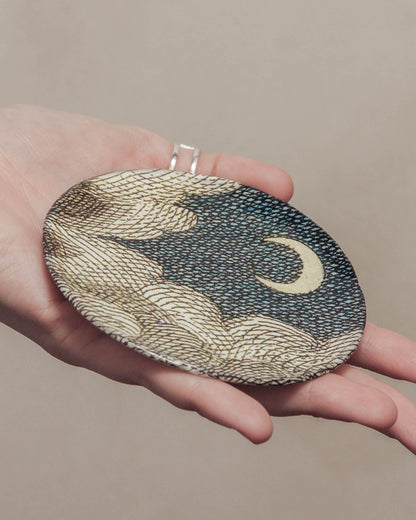 John Derian Cloud And Crescent Moon Saucer
