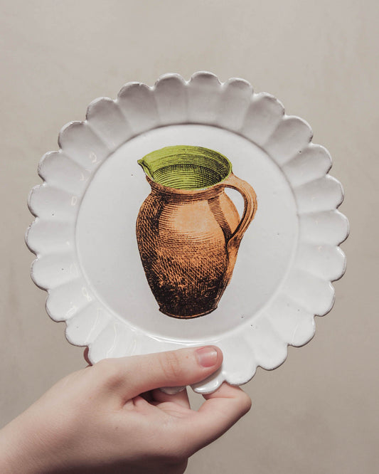 John Derian Plate with Pitcher