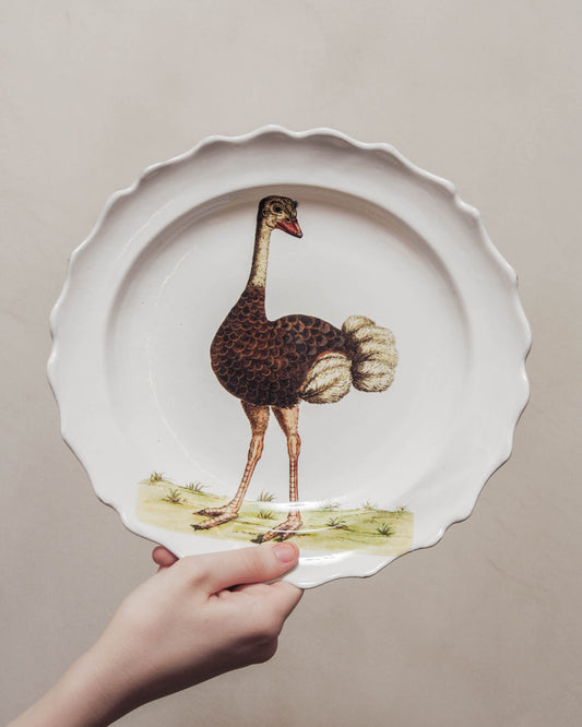 John Derian Ostrich Soup Plate