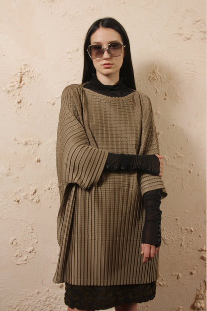 Block Pleat Blouse