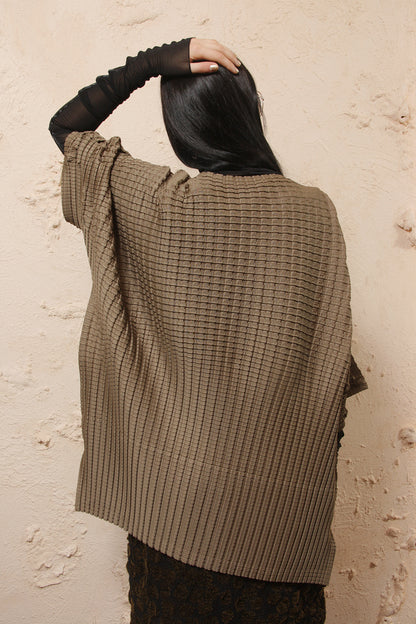 Block Pleat Blouse