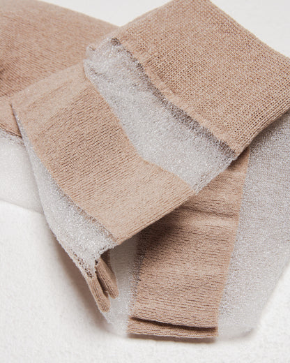 Washi Sheer Socks Beige