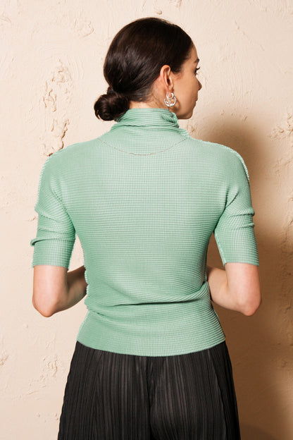A-POC Stretch Pleats Top Mint