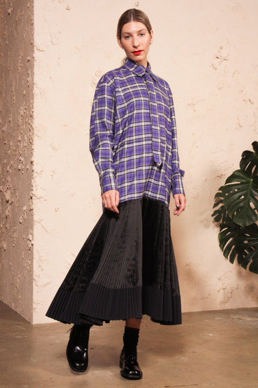 Pleated Tartan Dress