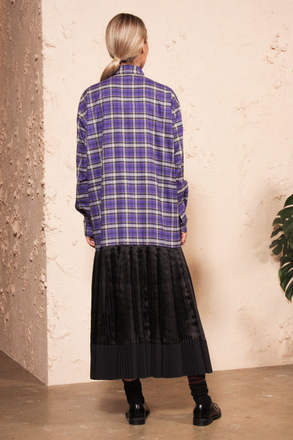 Pleated Tartan Dress