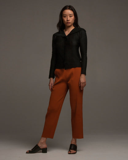 Black Soft Micropleated Cardigan