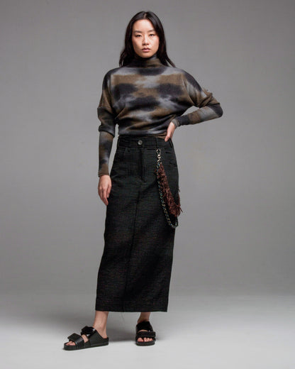 Charcoal Kimono Pullover