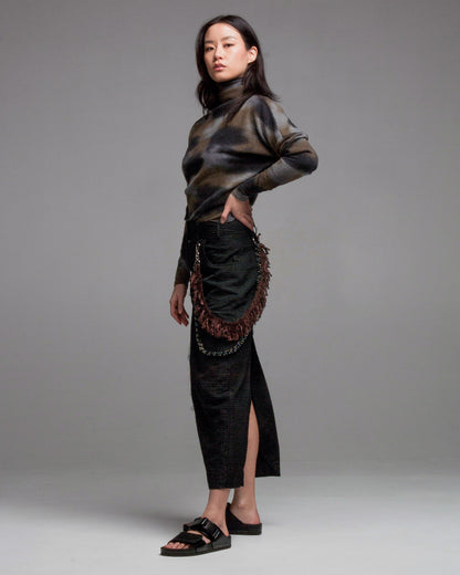 Charcoal Kimono Pullover