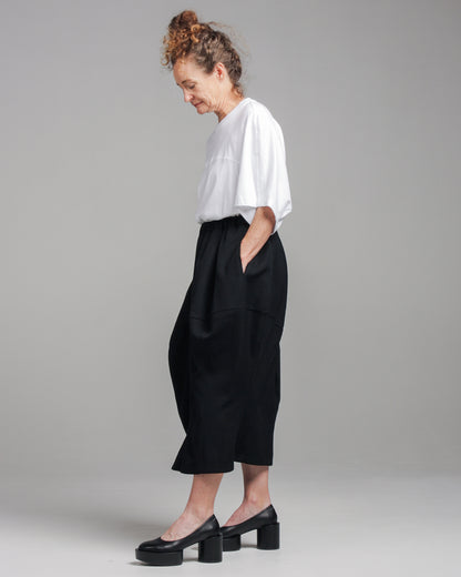 Draped Wool Skirt