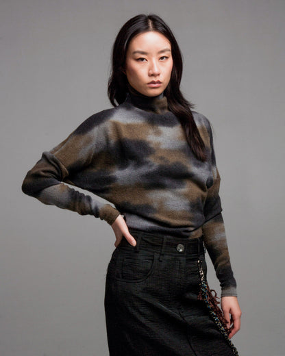Charcoal Kimono Pullover