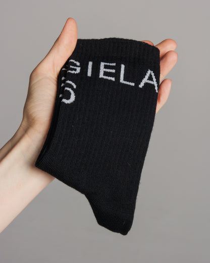 Black Bootleg Socks