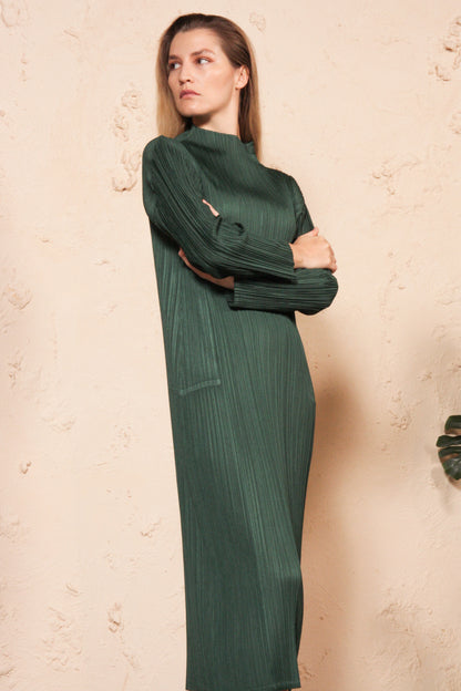 Green Long Sleeve Dress