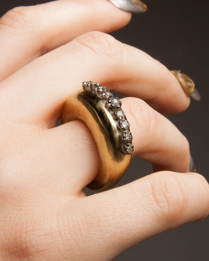 Brendon Diamond Copper Ring