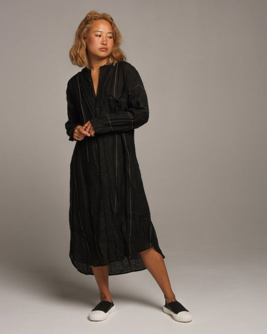 Lightweight Longsleeve Stripe Dress