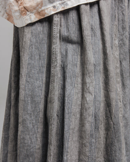 Stitch Stripe Hand Dye Sumi Skirt
