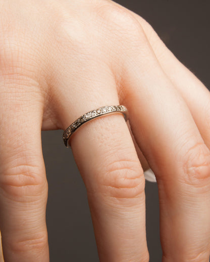 Sei Cognac Diamond Silver Ring
