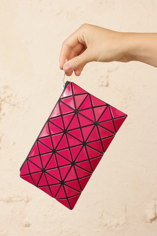 Prism Flat Pouch Burgundy