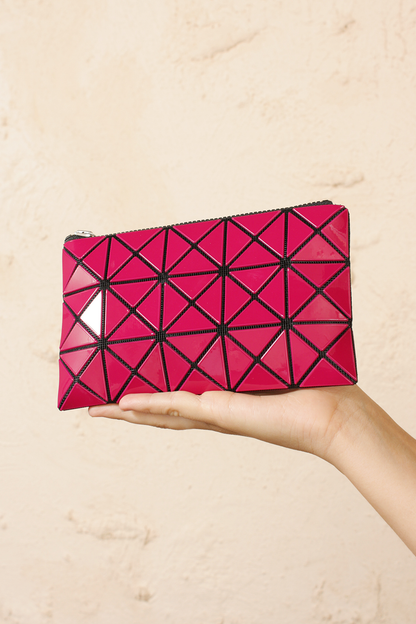 Prism Flat Pouch Burgundy