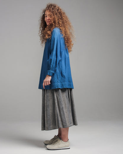 Stitch Stripe Hand Dye Indigo Pullover