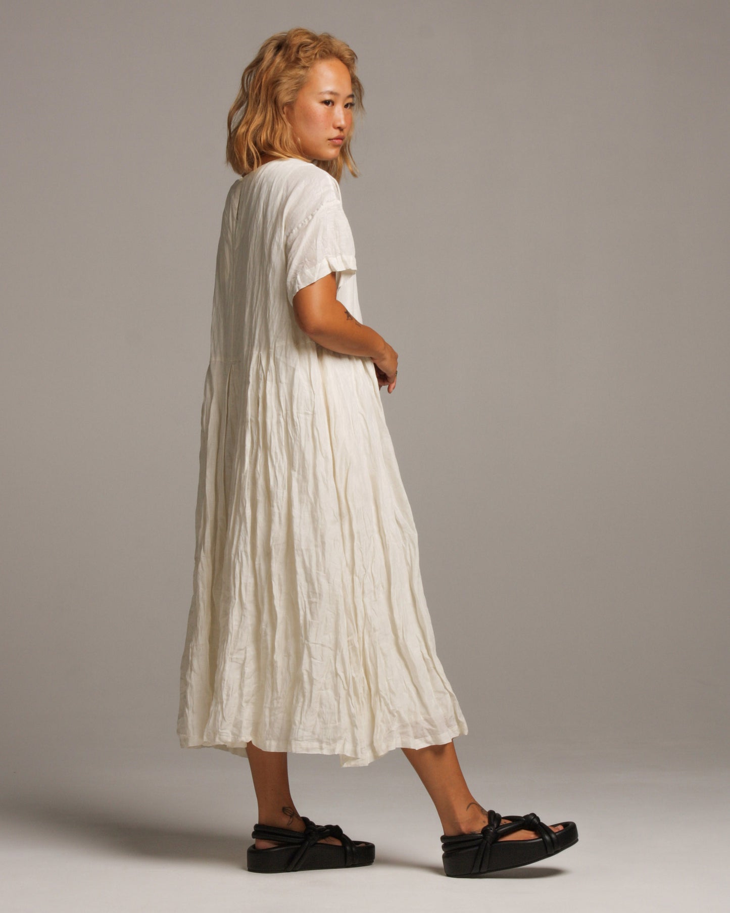 Ivory Tunic Linen Dress