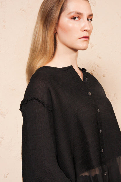 Crepe Blouse Black