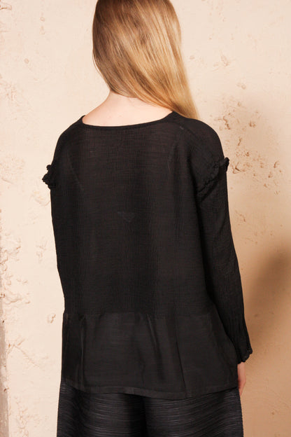 Crepe Blouse Black